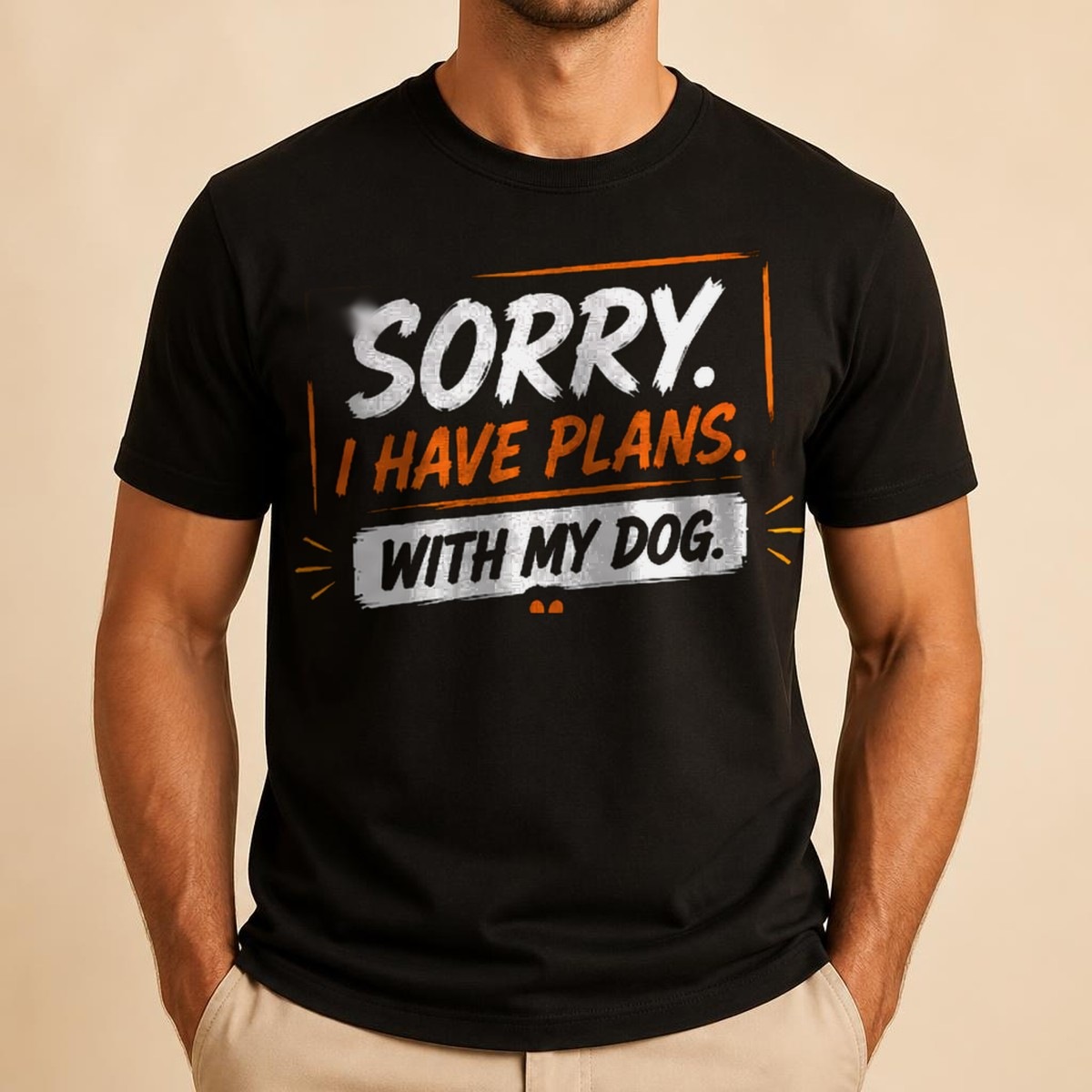Sorry, I Have Plans With My Dog Tee — view 2