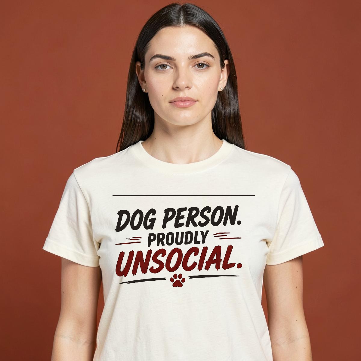 Dog Person. Proudly Unsocial. Tee