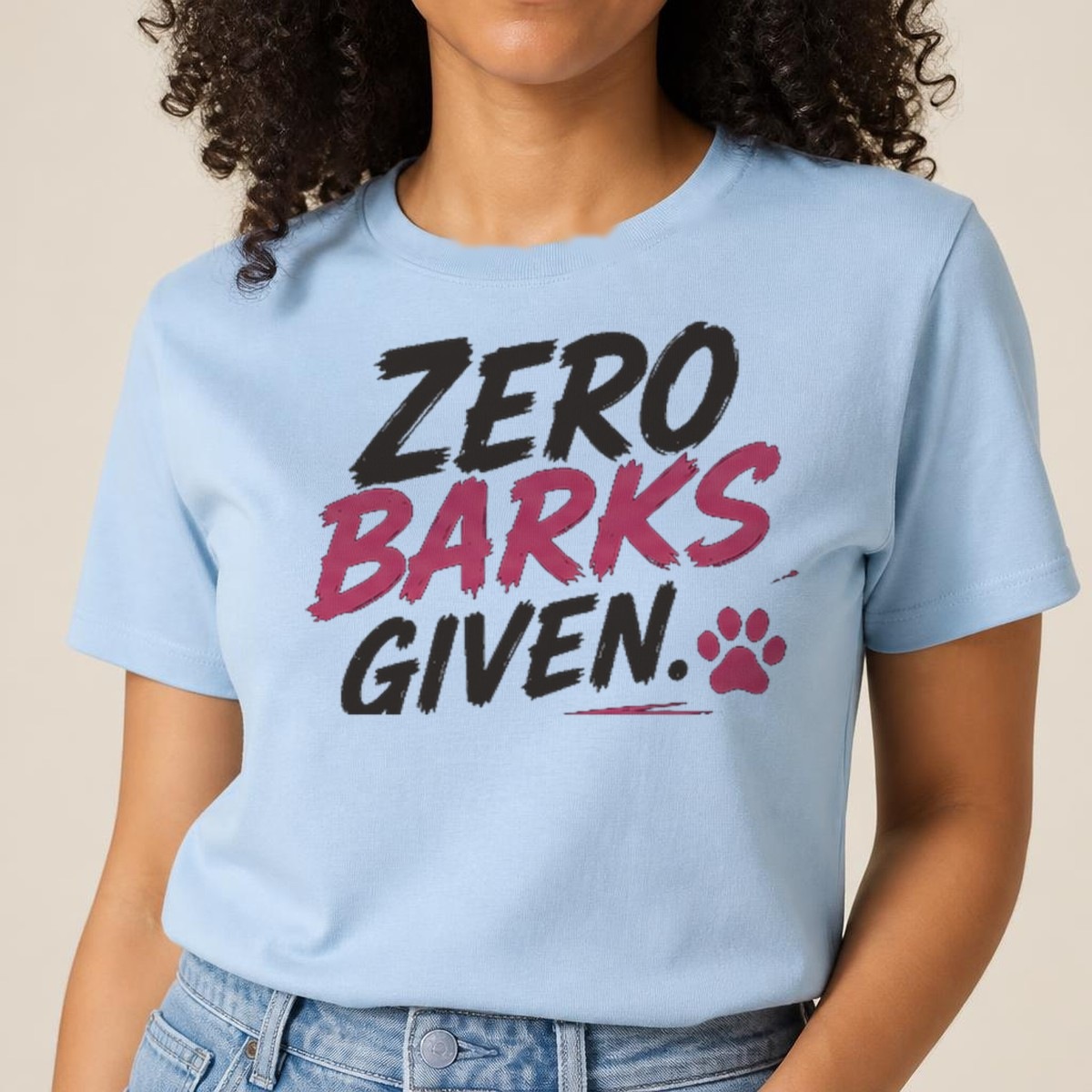 Zero Barks Given Tee — view 2