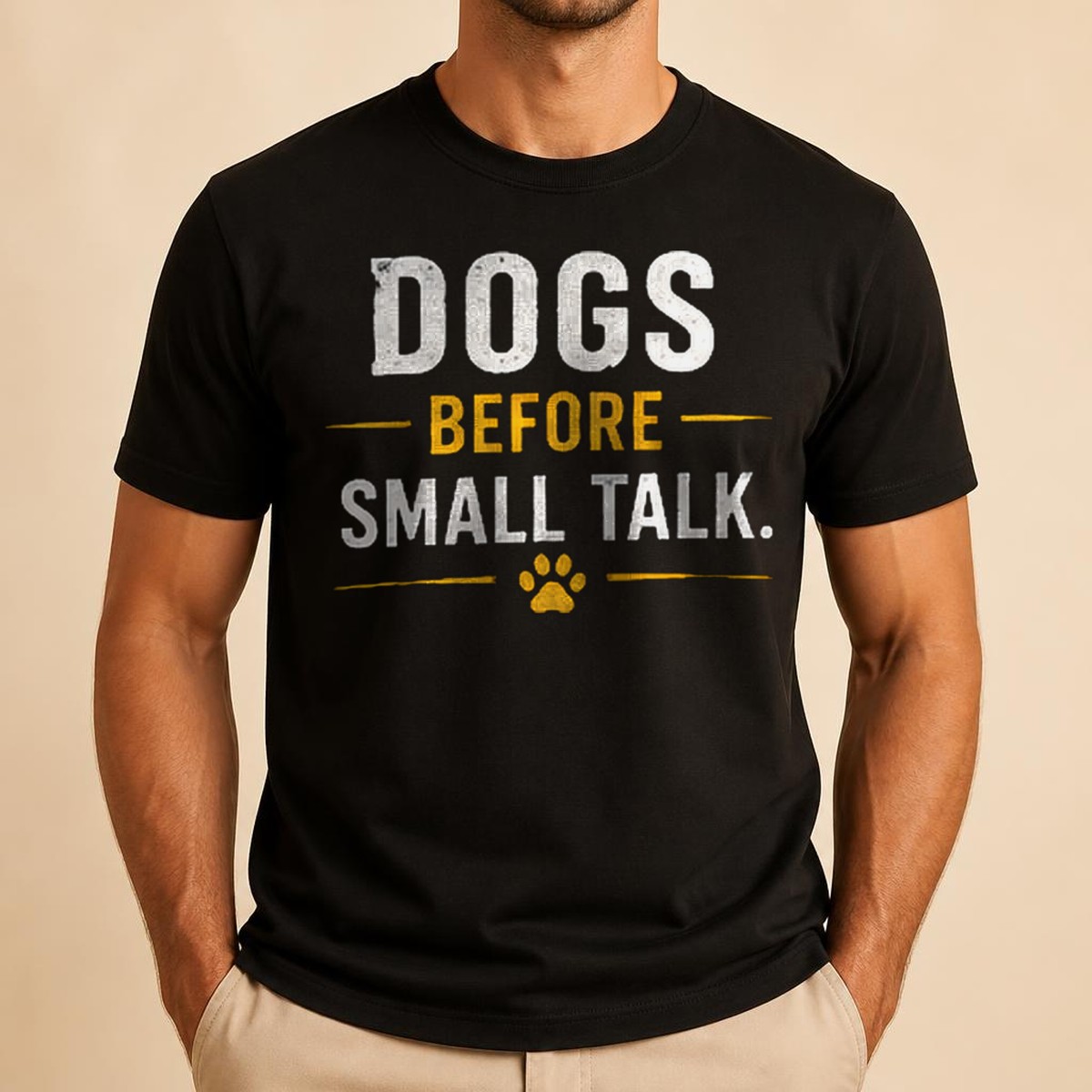 Dogs Before Small Talk Tee — view 2