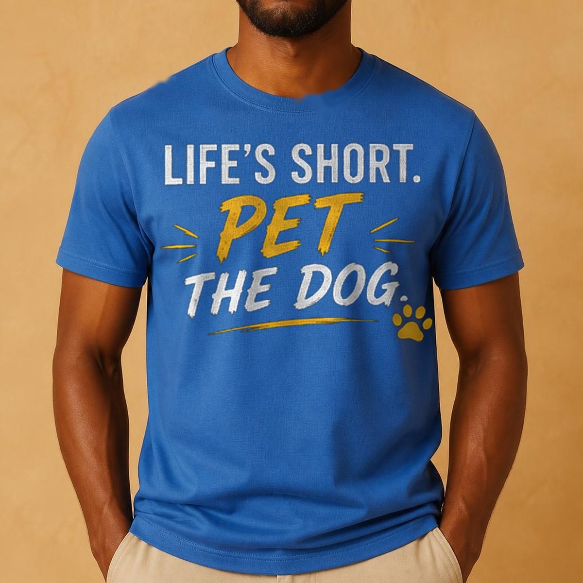 Life's Short. Pet The Dog. Tee
