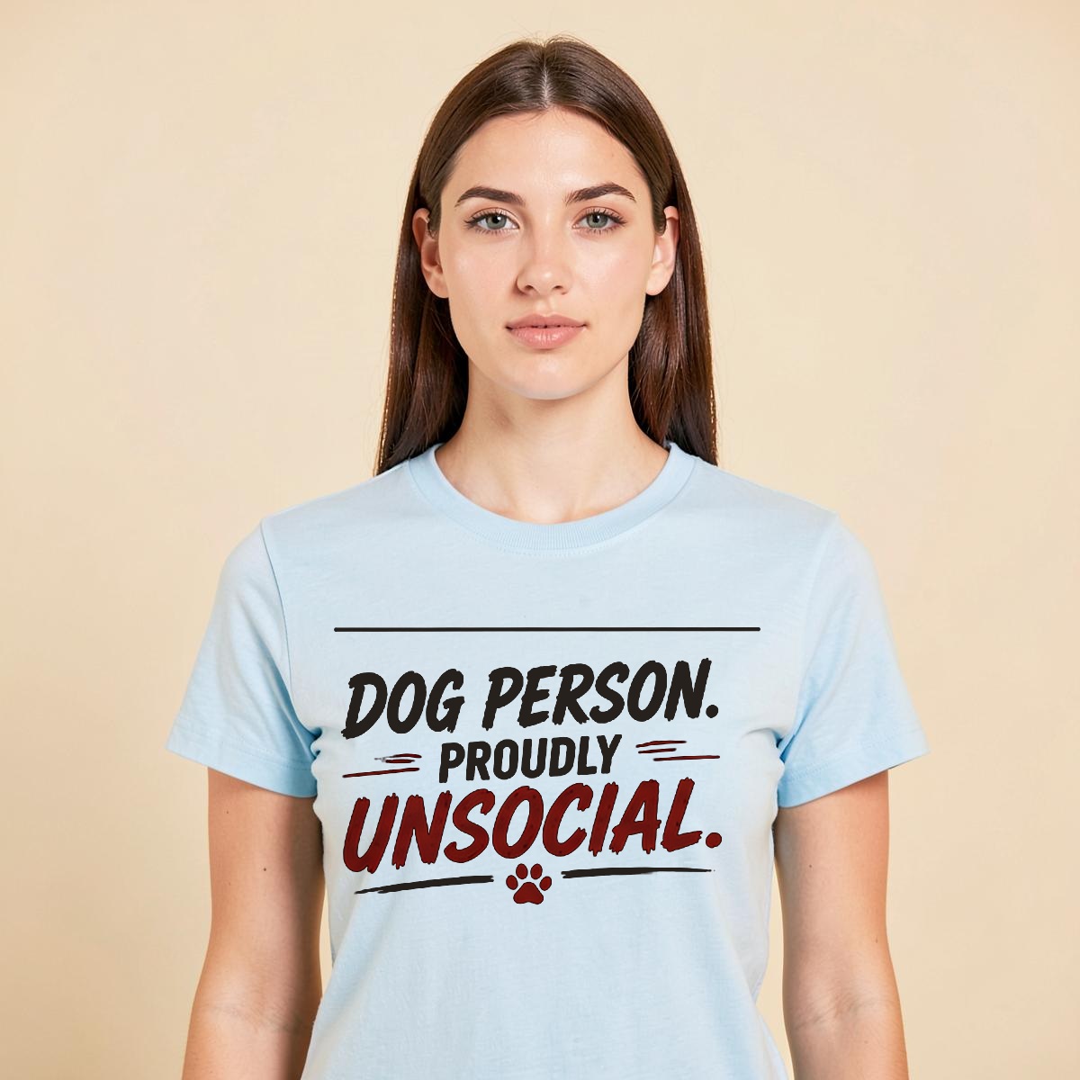 Dog Person. Proudly Unsocial. Tee — view 2
