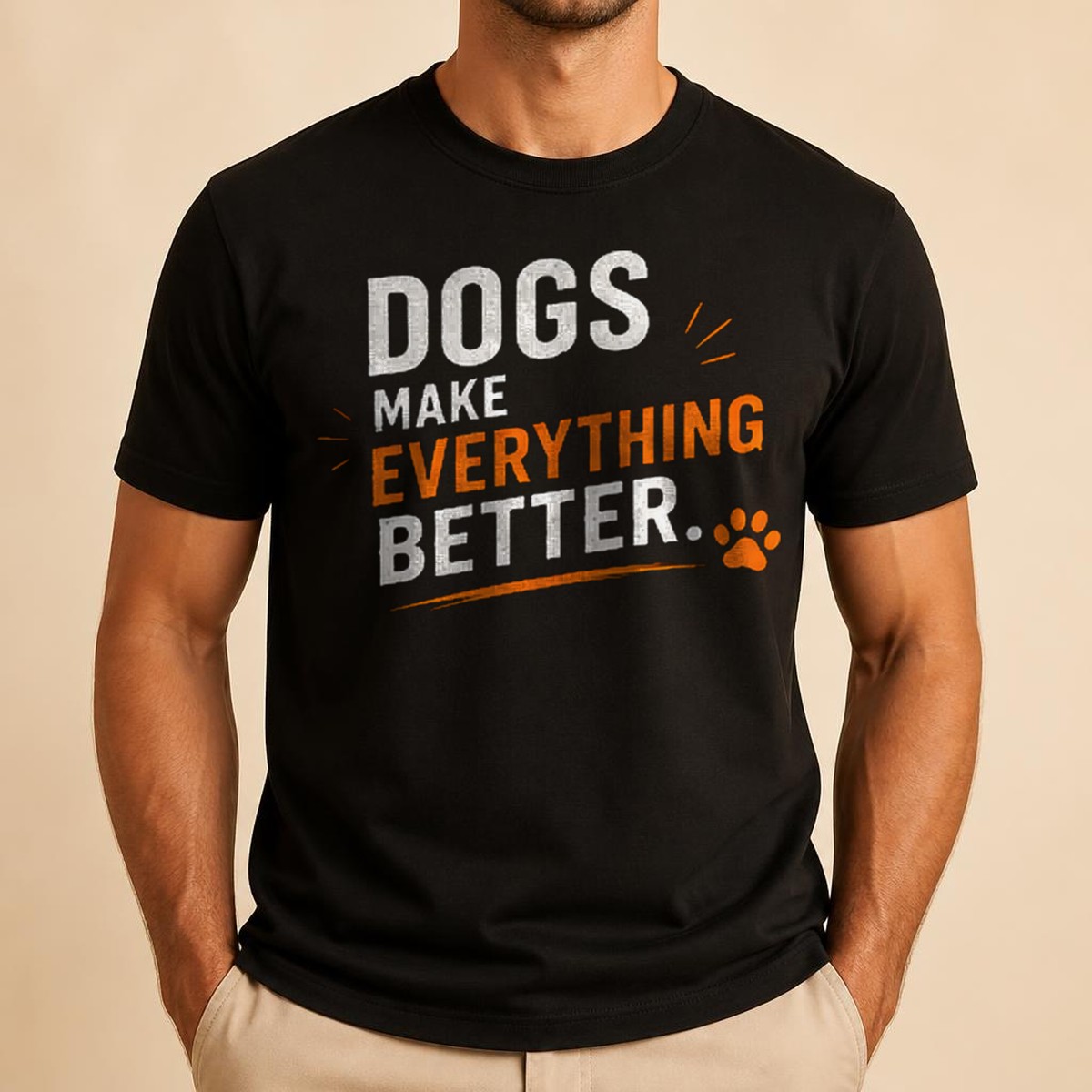 Dogs Make Everything Better Tee — view 3