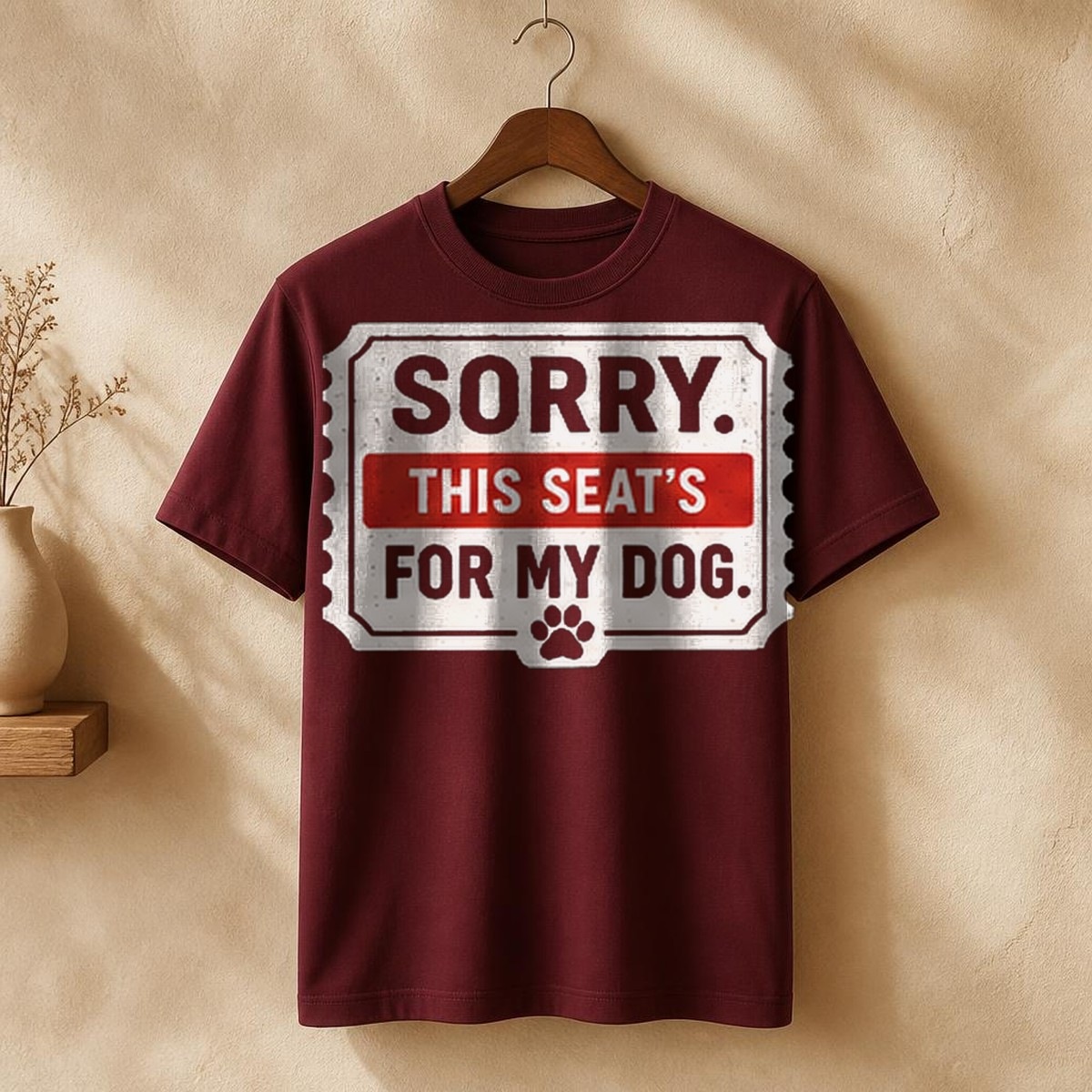 Sorry, This Seat's For My Dog Tee — view 2