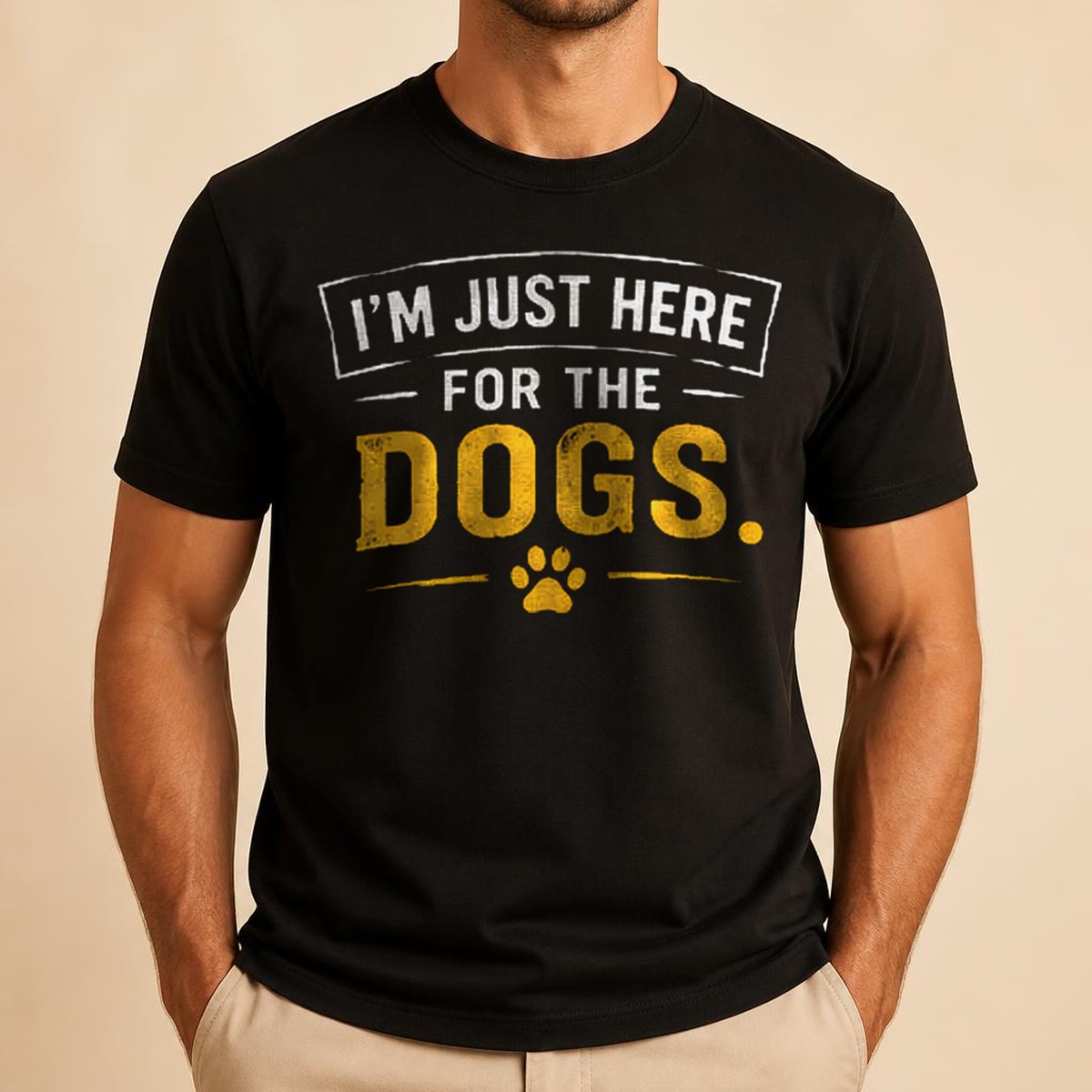 I'm Just Here For The Dogs Tee — view 3