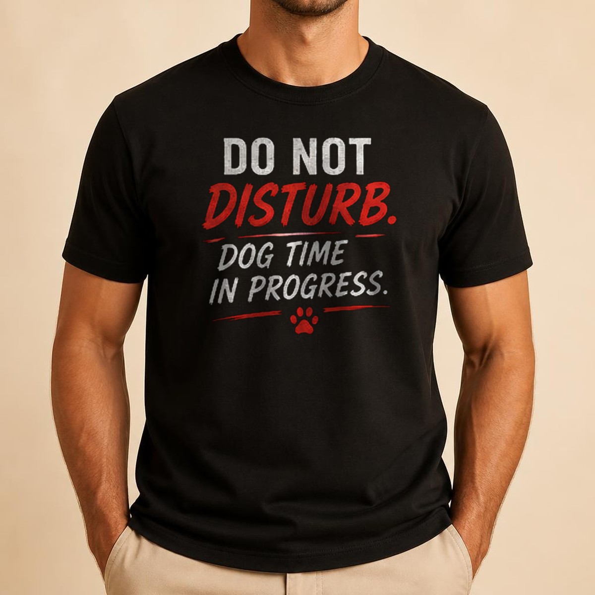 Do Not Disturb. Dog Time In Progress. Tee