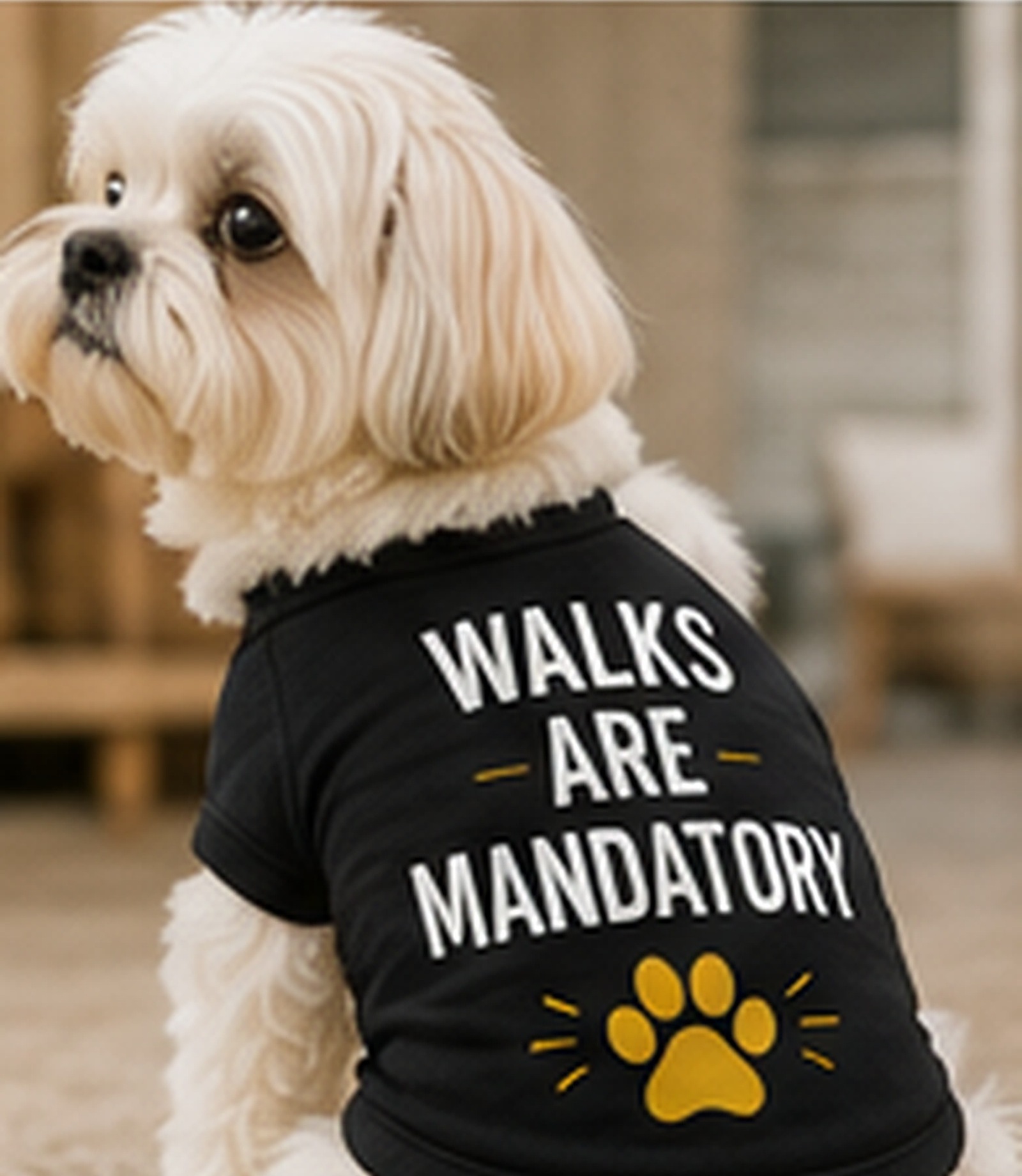 Walks Are Mandatory Set — dog piece