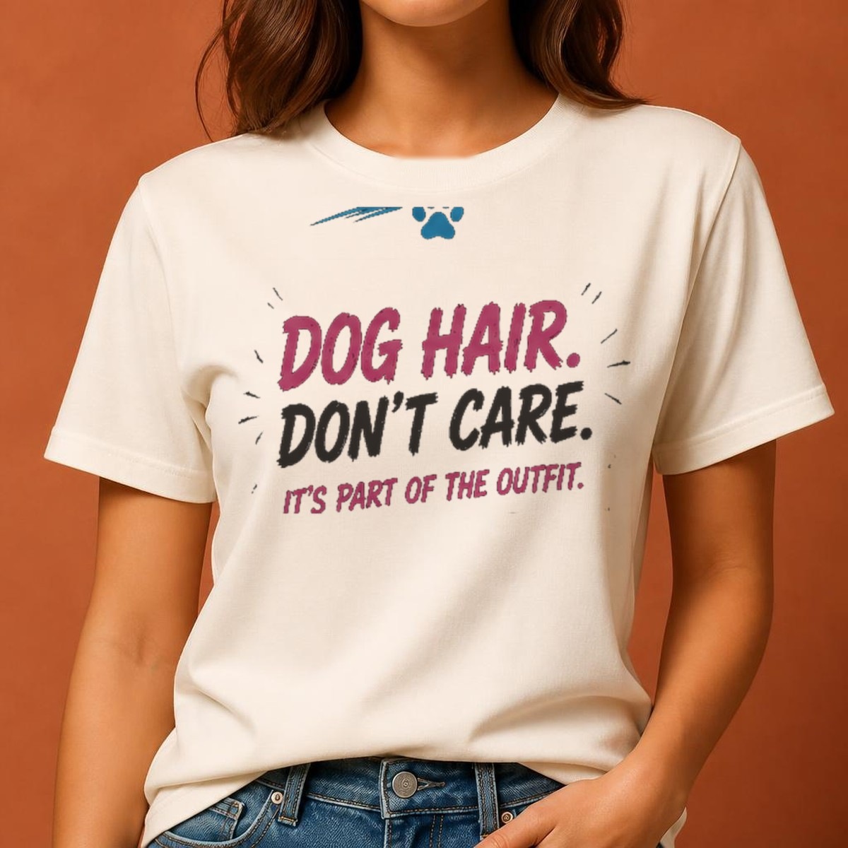 Dog Hair. Don't Care. Tee